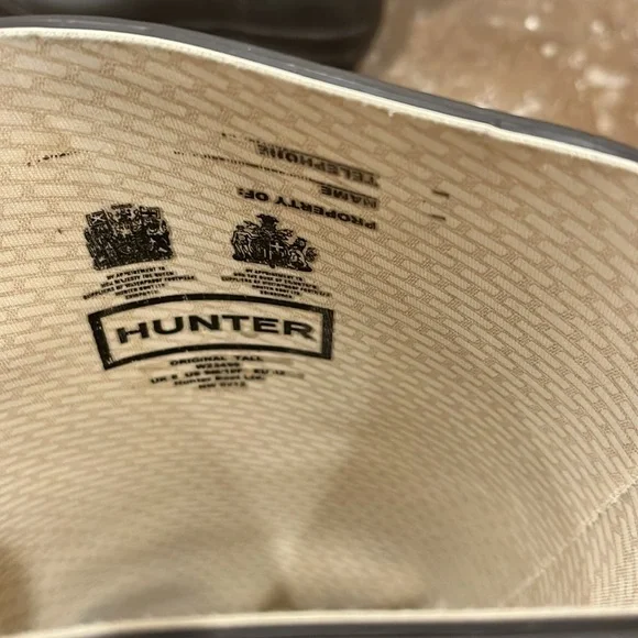 Hunter gray tall boots 10 female 9 male - Picture 3 of 3